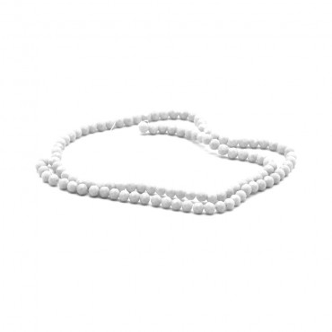 Cristalli sfaccettati in vetro 4mm per bijoux A065 latte