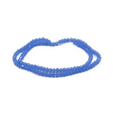 Cristaux 4 mm facettés A071 Bleuet Solide Iridescent | Tessiland