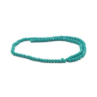 4mm Faceted Glass Crystals for Jewelry A082 acquamarina