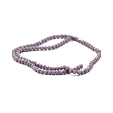 Cristalli 4mm sfaccettati in vetro per bijoux A083 lavanda