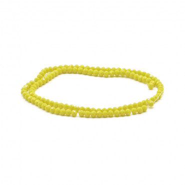 Cristalli 4 mm sfaccettati A113 Cedro Pieno Iridescente | Tessiland