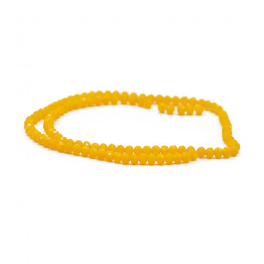 Cristalli 4mm sfaccettati in vetro per bijoux A116 mango