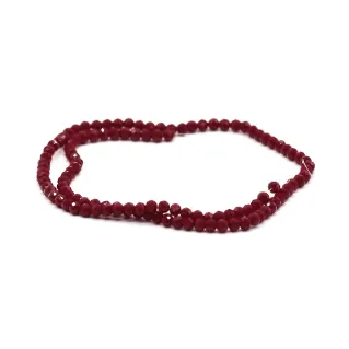 4mm Faceted Glass Crystals for Jewelry A123 borgogna
