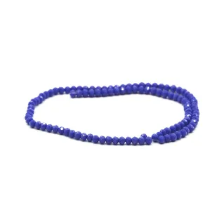 4mm Faceted Glass Crystals for Jewelry A125 zaffiro