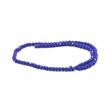 Faceted Crystals 4 mm A125 Solid Iridescent Sapphire | Tessiland