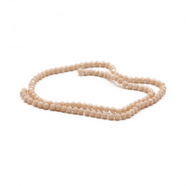 Faceted Crystals 4 mm A132 Solid Iridescent Magnolia | Tessiland