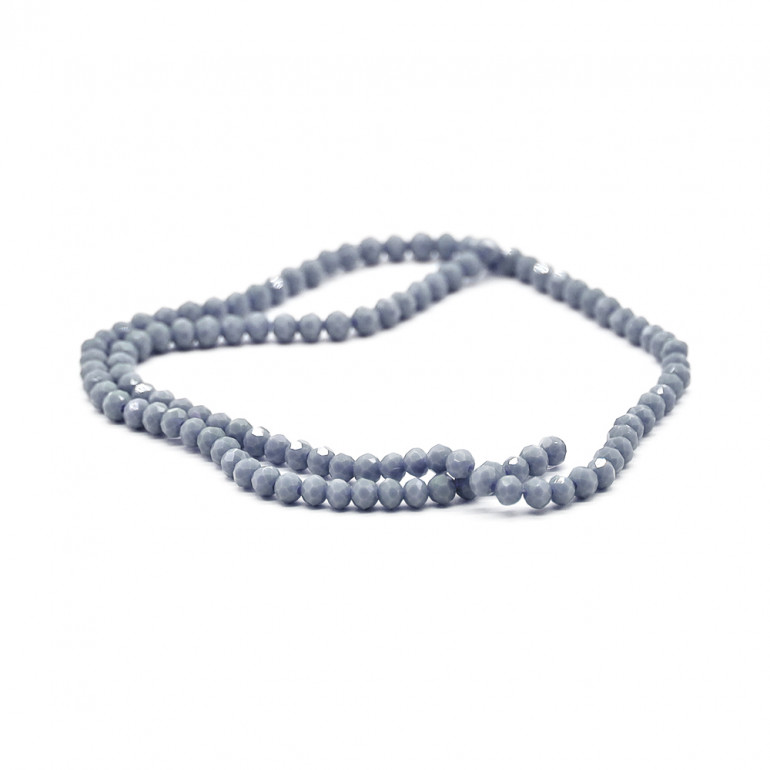 Cristaux 4 mm facettés A139 Glycine Solide Iridescent | Tessiland