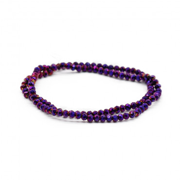 Faceted Crystals 4 mm A228 Solid Shimmering Tempest | Tessiland