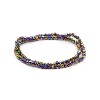 Cristaux facettés en verre de 4 mm pour bijoux A231 paradise