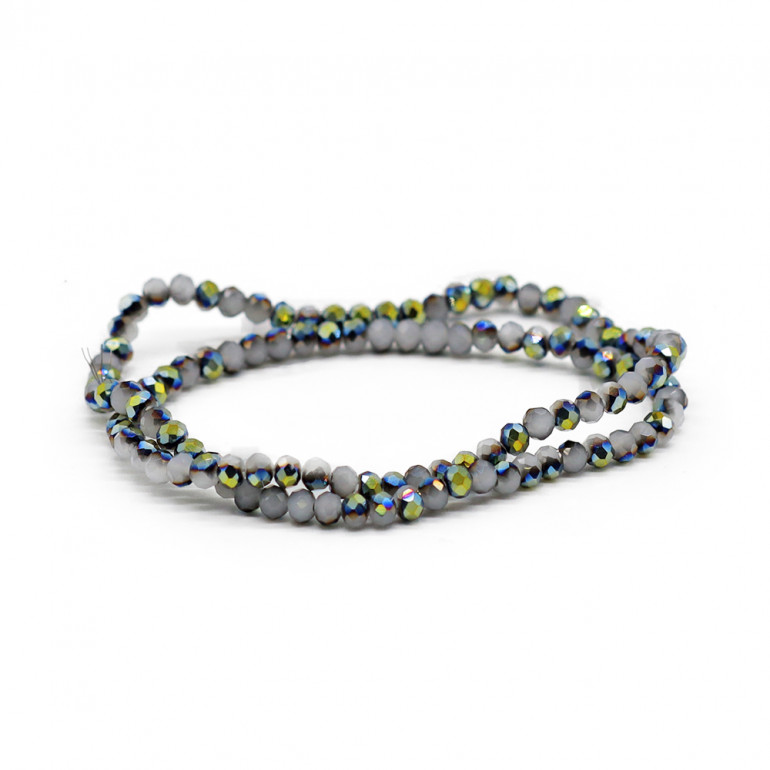 Faceted Crystals 4 mm A239 Blend Scarab Solid Shimmering | Tessiland