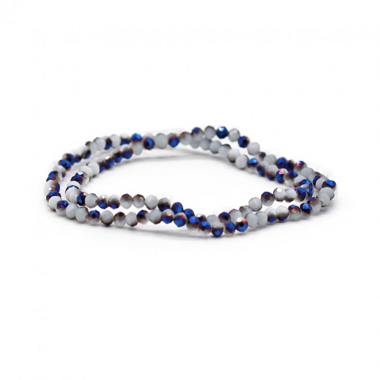 Cristaux 4 mm facettés A269 Blend Bleu Solide Changeant | Tessiland