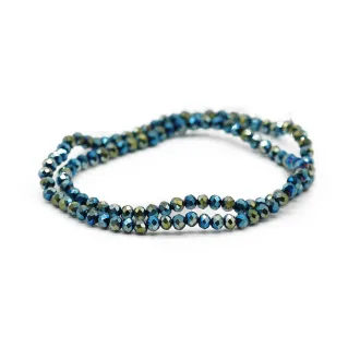 4mm Faceted Glass Crystals for Jewelry A228 tempesta