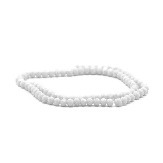 Cristaux en verre à facettes de 6 mm pour bijoux A065 latte