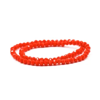 Cristaux en verre à facettes de 6 mm pour bijoux A119 corallo