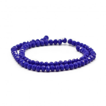 Cristalli sfaccettati in vetro 6mm per bijoux A125 zaffiro