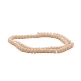 6mm Faceted Glass Crystals for Jewelry A132 magnolia