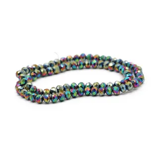 6mm Faceted Glass Crystals for Jewelry A231 paradise
