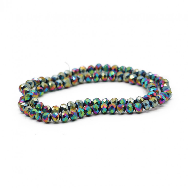 Crystals 6 mm  A231 Solid Shimmering Paradise,  faceted glass | Tessiland