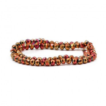 Cristalli 6mm sfaccettati in vetro per bijoux A232 tramonto