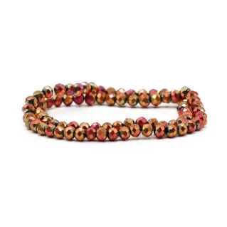 Cristaux en verre à facettes de 6 mm pour bijoux A232 tramonto