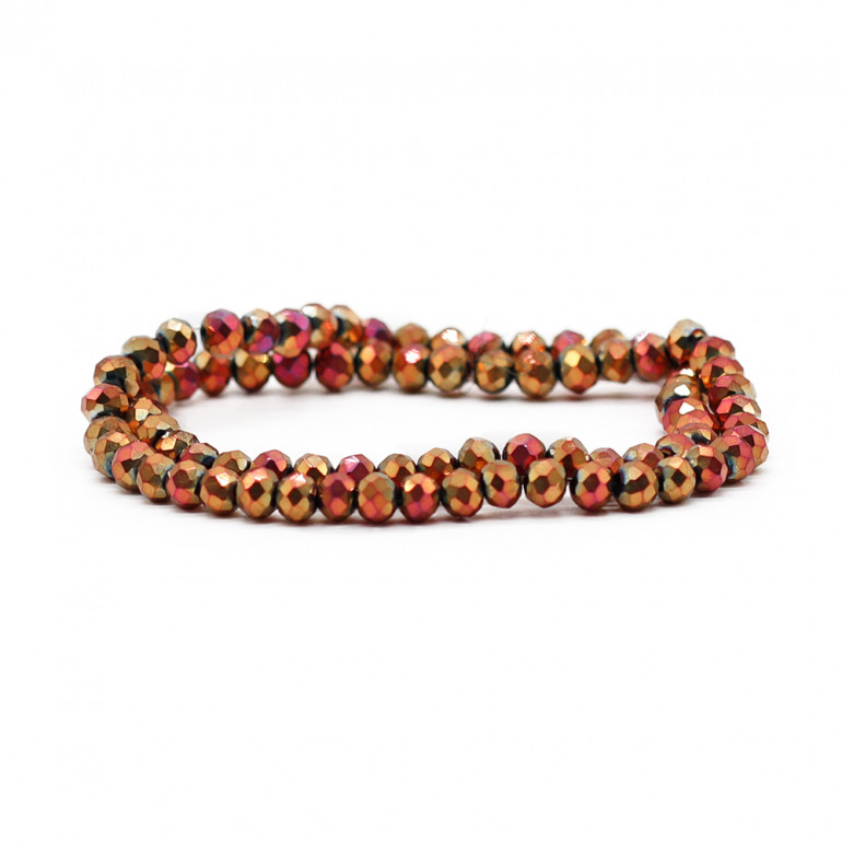 Cristaux 6 mm A232 Coucher de Soleil Solide Changeant, verre facetté | Tessiland