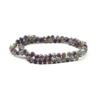 Cristalli 6mm sfaccettati in vetro per bijoux A251 seppia