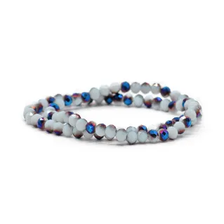 Cristales facetados de 6mm de vidrio para bisutería A269 blend blu