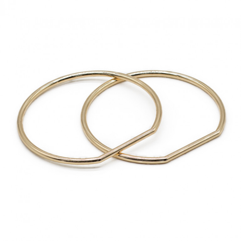 Circular Metal Handles Gold, Sturdy and Elegant | Tessiland