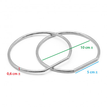 Circular Metal Handles Silver, Sturdy and Elegant | Tessiland