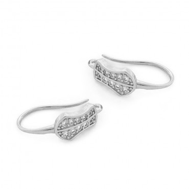 Ganchos Merletto de Plata con Strass | Tessiland