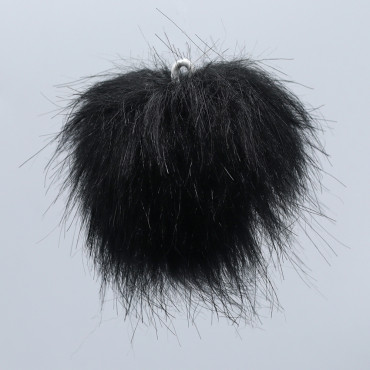 Pompon 8cm Nero