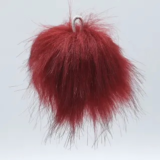 Pompon de ecopiel para aplicaciones en ropa y accesorios Rubino