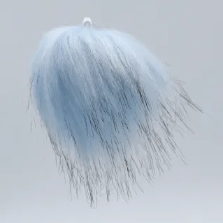 Pompon de ecopiel para aplicaciones en ropa y accesorios Celeste