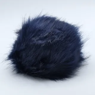 Pompon de ecopiel gigante para aplicaciones Azul