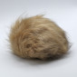Pompon géant en fausse fourrure 15 cm | Tessiland