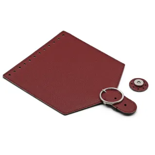 Patta Levante color match en simili cuir avec inserts argent pour sacs Bordeaux