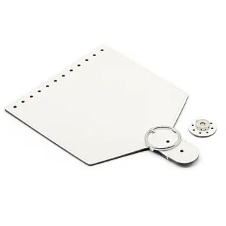 Patta Levante color match en simili cuir avec inserts argent pour sacs Panna