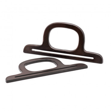 Ebony wooden handles with opening