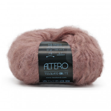 Altero misto alpaca garzato gomitolo 50g Rosa antico