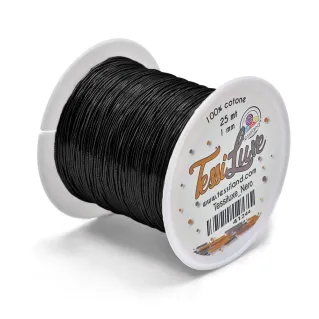 Tessiluxe hilo para bijoux con efecto metálico Nero cl56