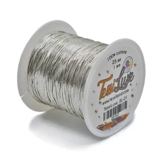 Tessiluxe hilo para bijoux con efecto metálico Argento sl01