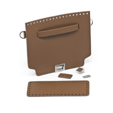 Set borsa Incanto Color Match ecopelle per borse a uncinetto Cuoio