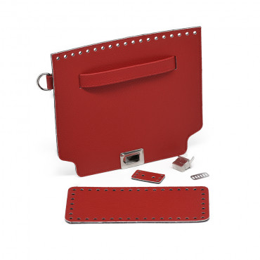 Set borsa Incanto Color Match ecopelle per borse a uncinetto Rosso