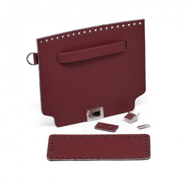 Set borsa Incanto Color Match ecopelle per borse a uncinetto Bordeaux