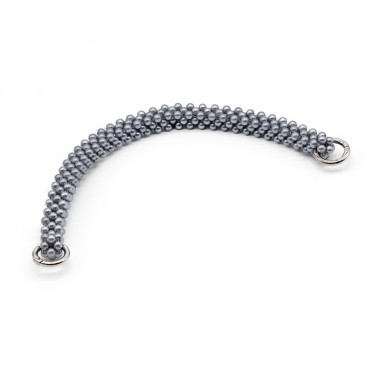 Manico Perline flessibile con moschettoni circolari per pochette Piombo