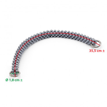 Manico perline Piombo