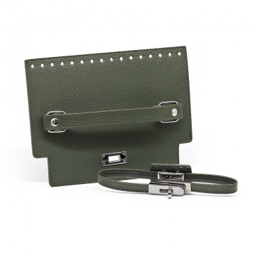 Patella Cecilia color match per borse in ecopelle con chiusura girello Militare