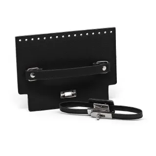 Patella Cecilia color match pour sacs en simili cuir avec fermeture Noir