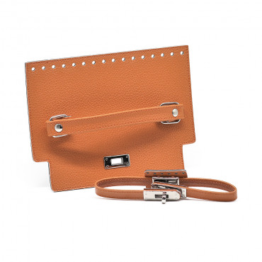 Patella Cecilia per borse in ecopelle con chiusura girello Rame