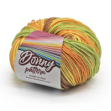 Donny Pattern puro cotone sfumato gomitolo 50g Pixel